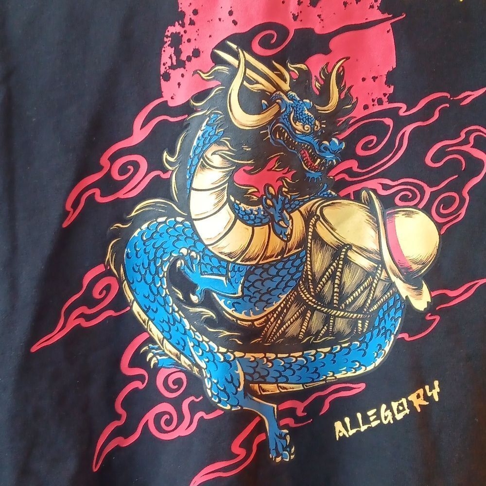 Allegory Hoodie Mens Black Liberation Graphic Hoodie Size L - Picture 3 of 16